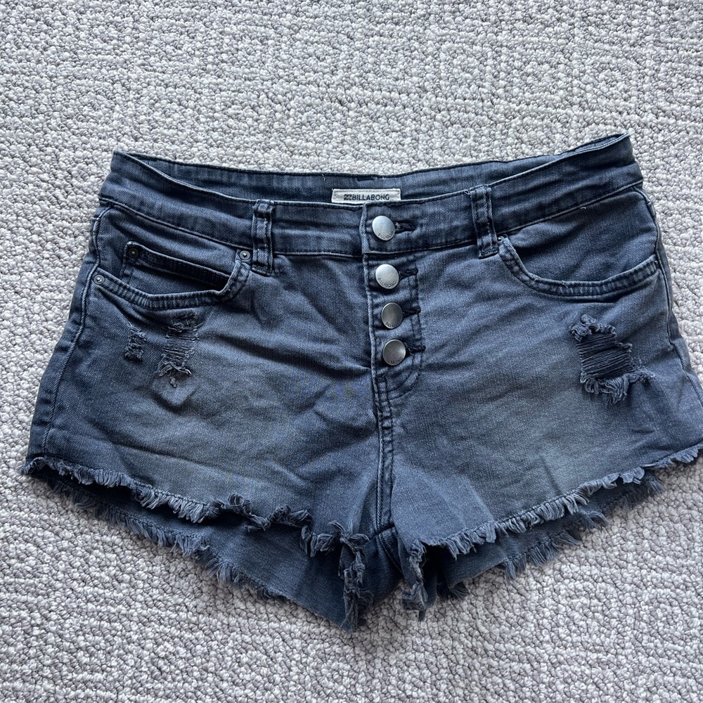 Billabong Dark Gray Denim Shorts